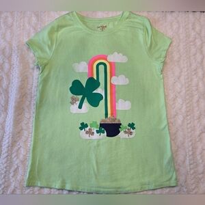 Cat & Jack St. Patrick’s Day Graphic Tee | XL (14/16) Plus | Shamrock Rainbow